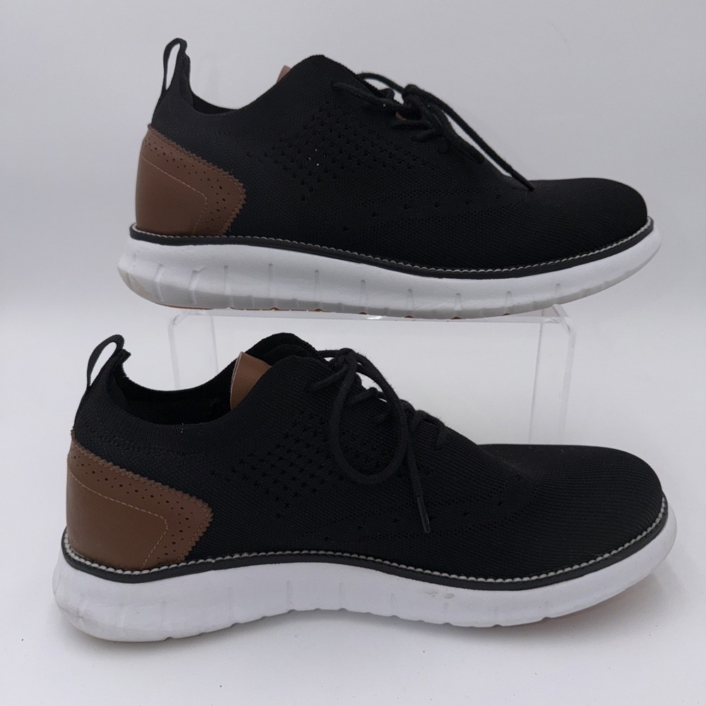 SVNKE Wingtip Oxford Men Size  10  Shoes Black‎ Brown Lightweight Comfort Career